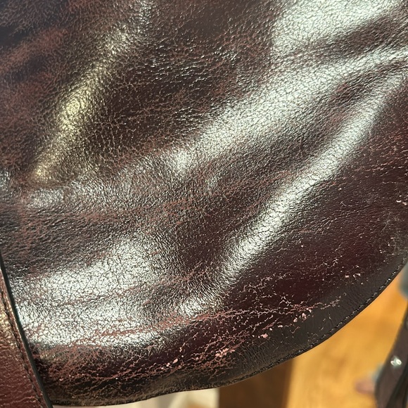 Leather Crossbody Round Bag - Picture 4 of 7